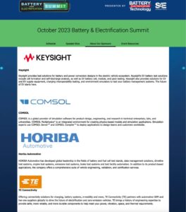 battery and electronics summit